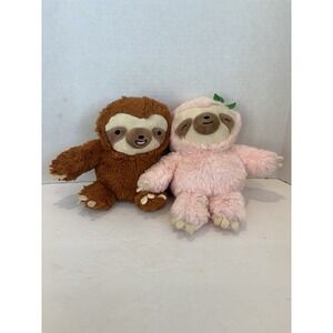 Sloth Twins Brother Sister Frankford Plush Animal Toy 8-inch Super Soft